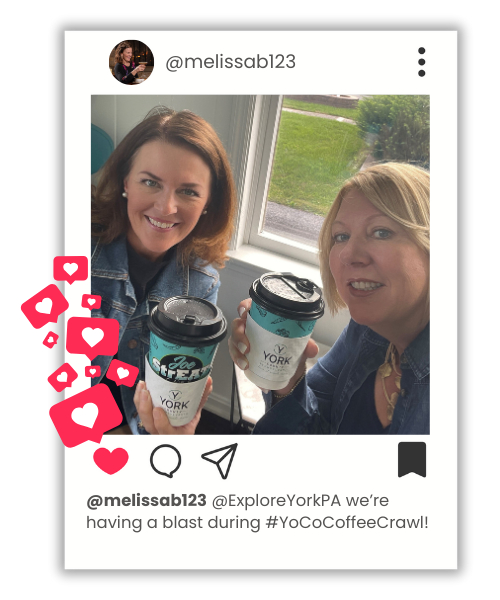 two coffee crawlers enjoying their brews