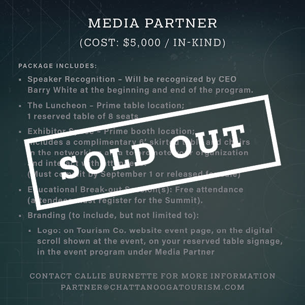 SOLD OUT - Tourism Summit 2023 Media Partner | $5,000/In-Kind
