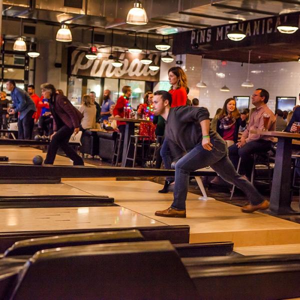 Duck pin bowling at Pins Mechanical Company