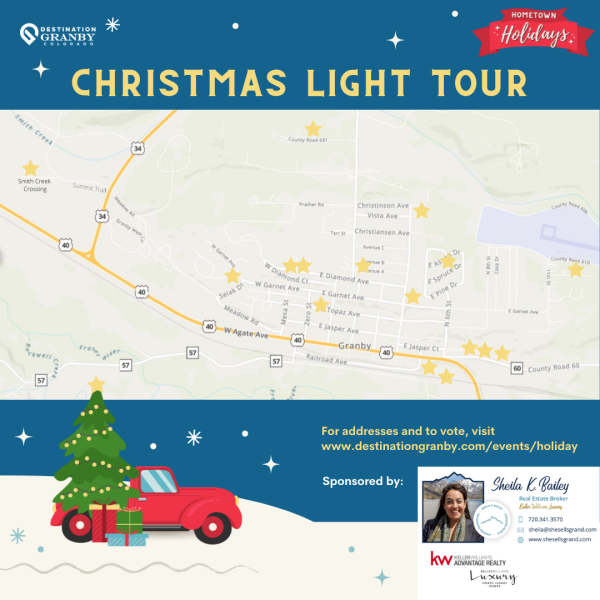 Christmas Light Tour Map