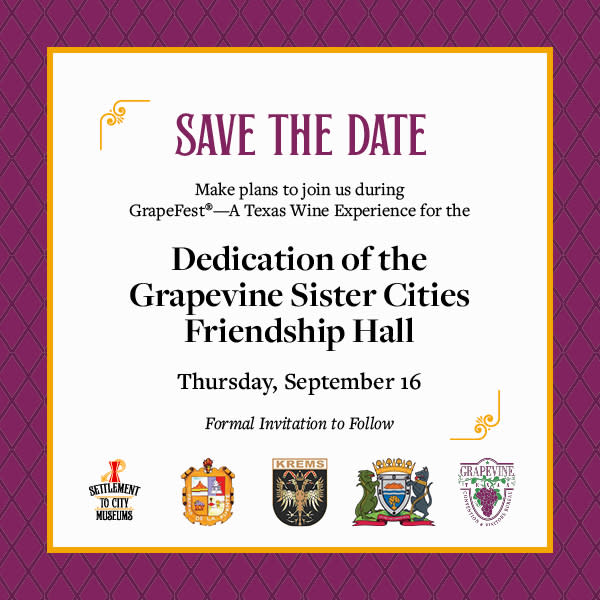 Sister Cities Friendship Hall Dedication