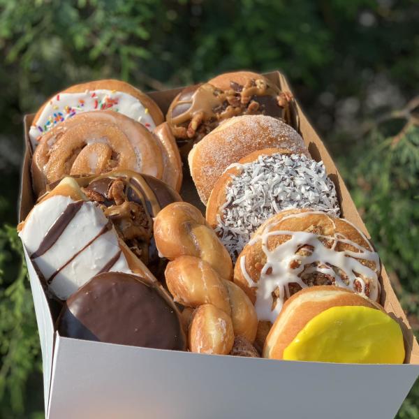 uncle mikes pastries in a box