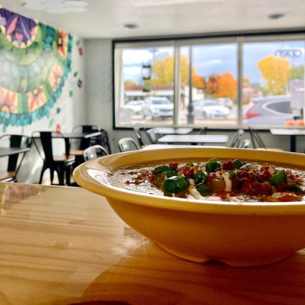 Soup Bowl sitting on counter top
