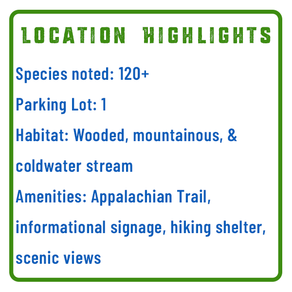 Appalachian Trail Peter's Mountain Bird Watching Features Graphic