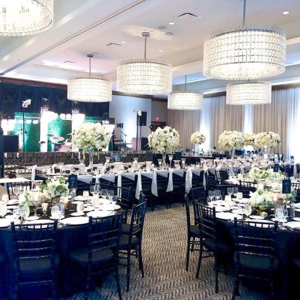 Banquet Hall With Flowers At Hotel Zaza In Houston, TX