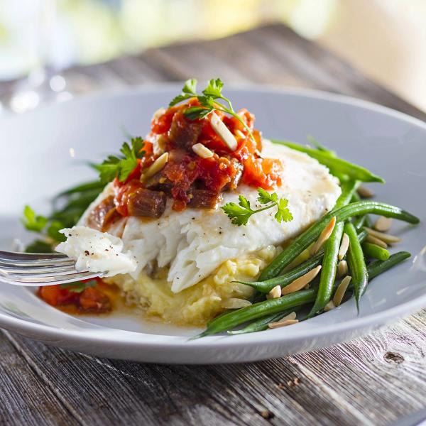 Seasons 52 Fish & Beans Dish