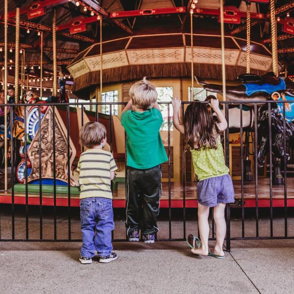 Children by Carousel