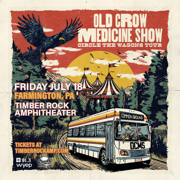 Old Crow Medicine Show ad July 18 Timber Rock Amphitheater