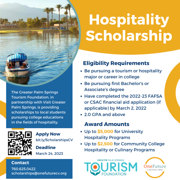 scholarship for tourism and hospitality management 2023