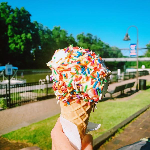 Abbott's Ice Cream Cone Along Erie Canal