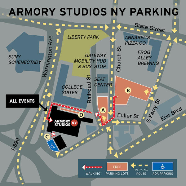 Parking Map near Armory Studios