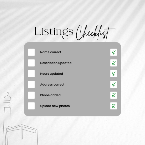 Listings Checklist