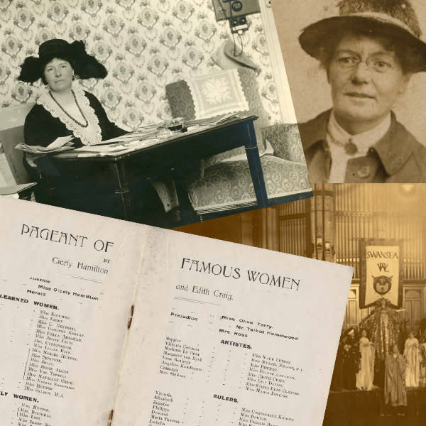 Old photos of woman in smart dress from the early 1900s.