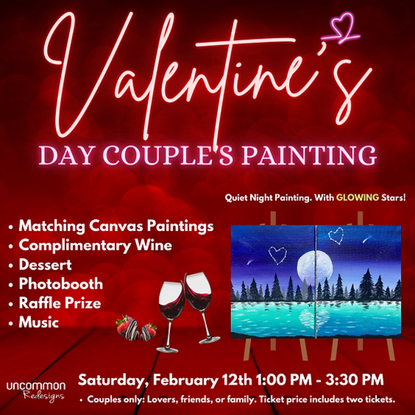 Valentine’s Day Painting Workshop  Uncommon Redesign