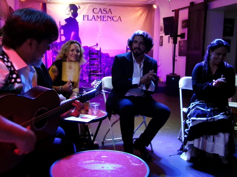 A photo of performers at Casa Flamenca.