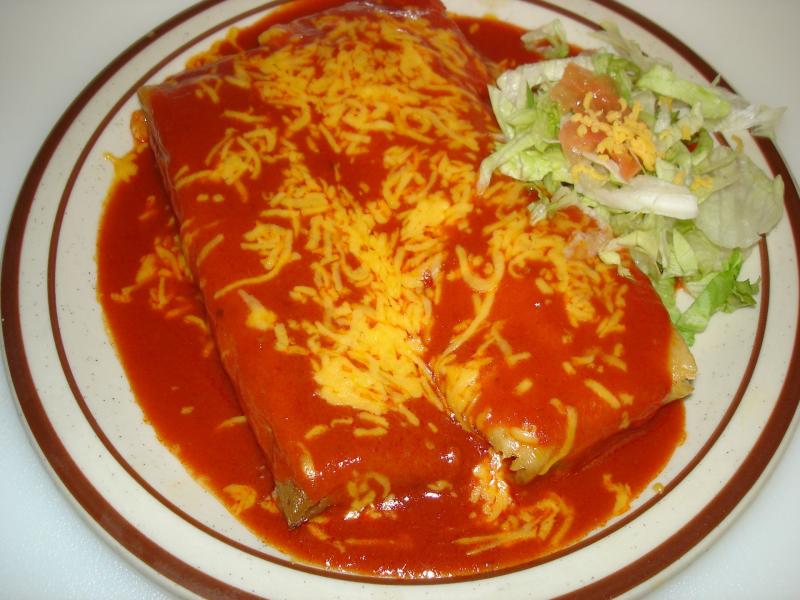 A plate of tamales from Papa Felipe's Restaurant