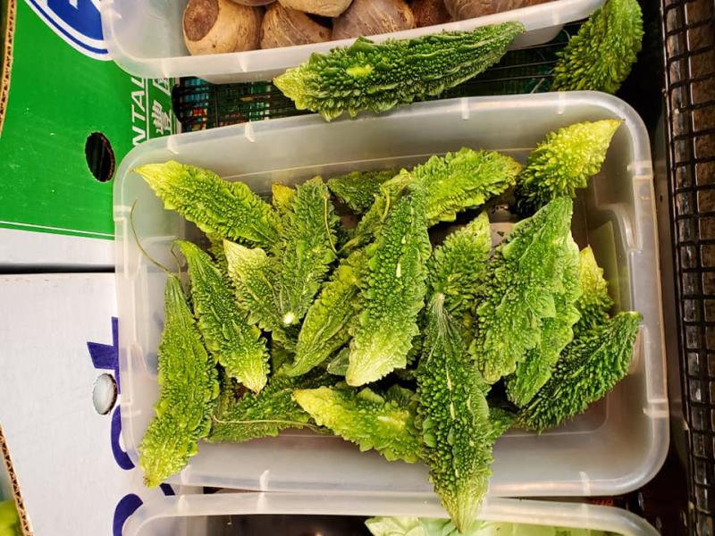 Produce from Bombay Spice grocery store