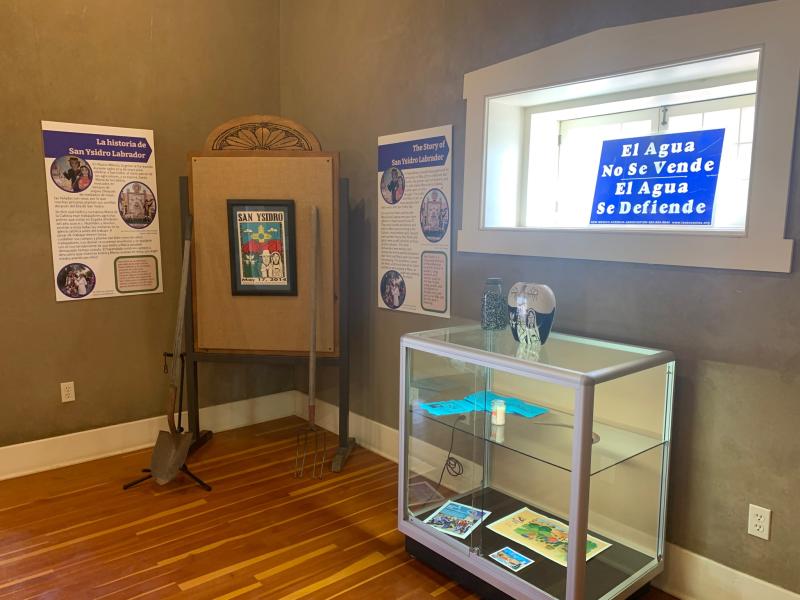 A look at one of the displays in the Gutierrez Hubbell House