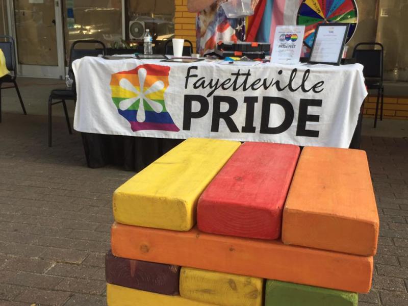 Image of a table at PrideFest