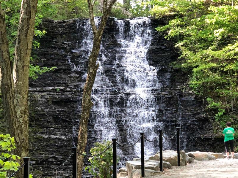 Waverly Glen Waterfall in Tioga County