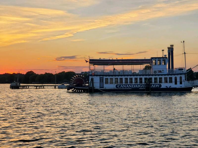 Canandaigua Lady at sunset