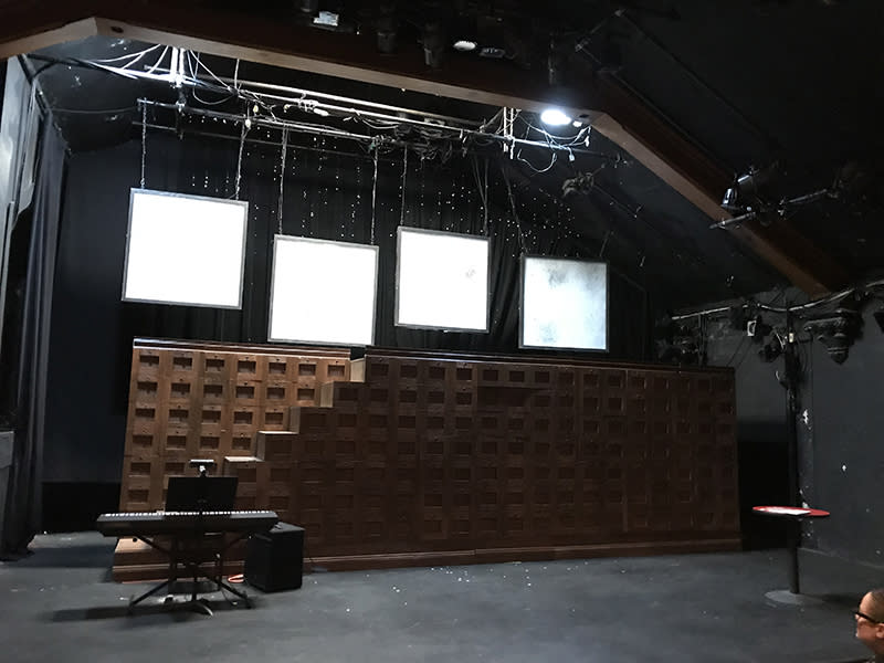 On stage