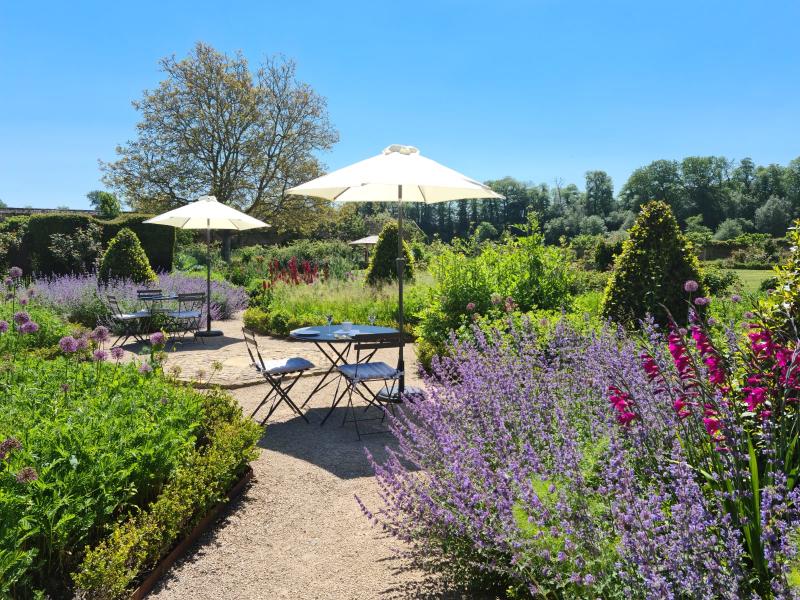 Afternoon tea in The Walled Garden, Cowdray Estate