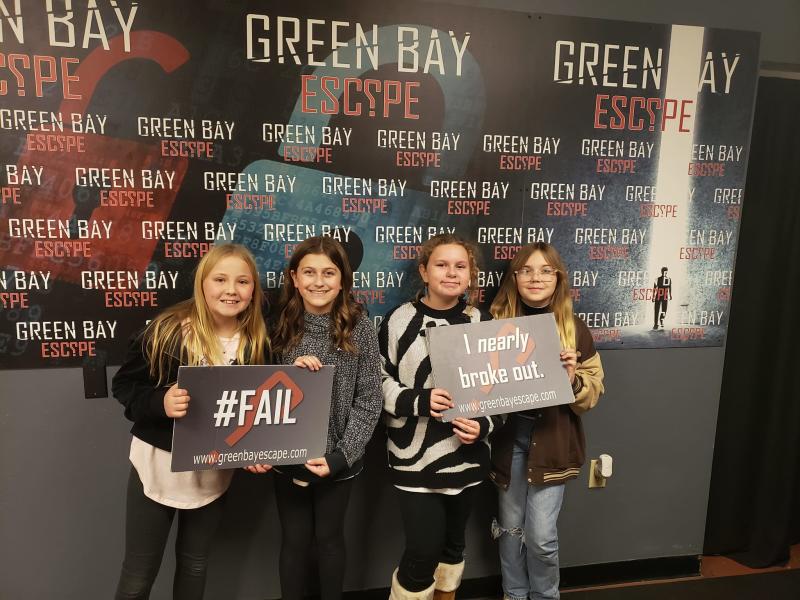 Young girls at Green Bay Escape