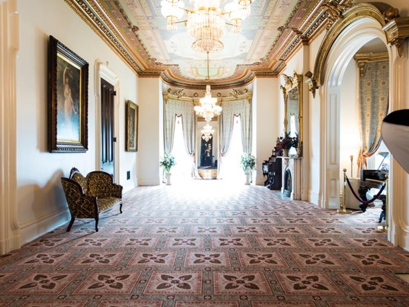 Room within the Culbertson Mansion in Floyd County Indiana