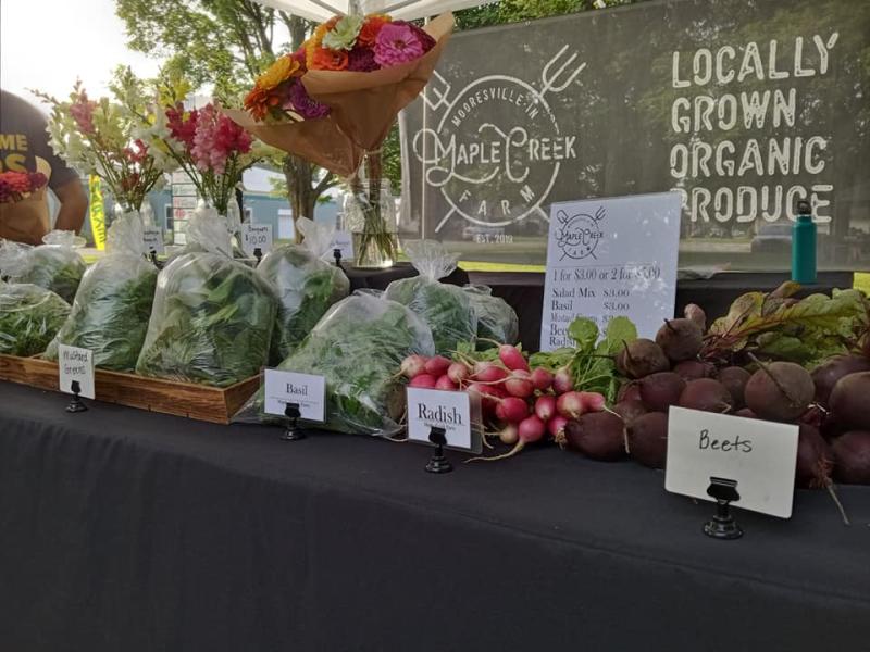 Find locally grown goodness at the Morgan County Farmers Market on Saturdays in Martinsville and Tuesdays in Mooresville.