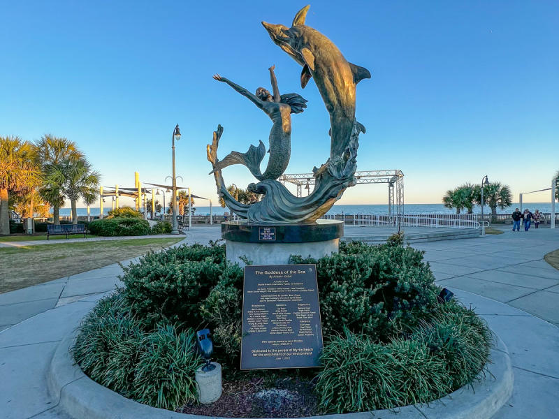 Goddess of the Sea Statue in Plyler Park