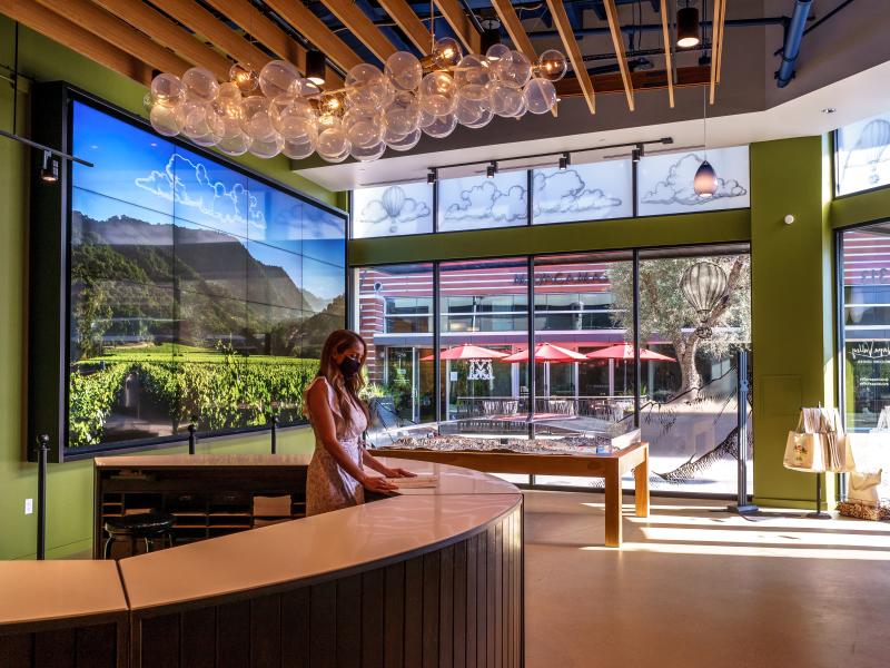 Napa Valley Welcome Center video wall