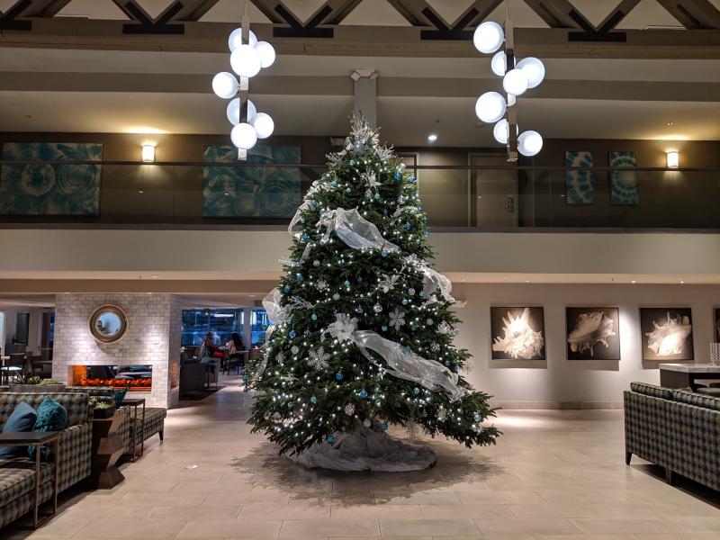 Christmas Tree at the Executive Inn Hotel in Oakland California
