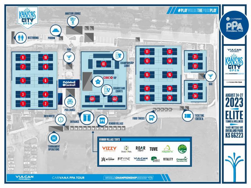 PPA Tour Court Map