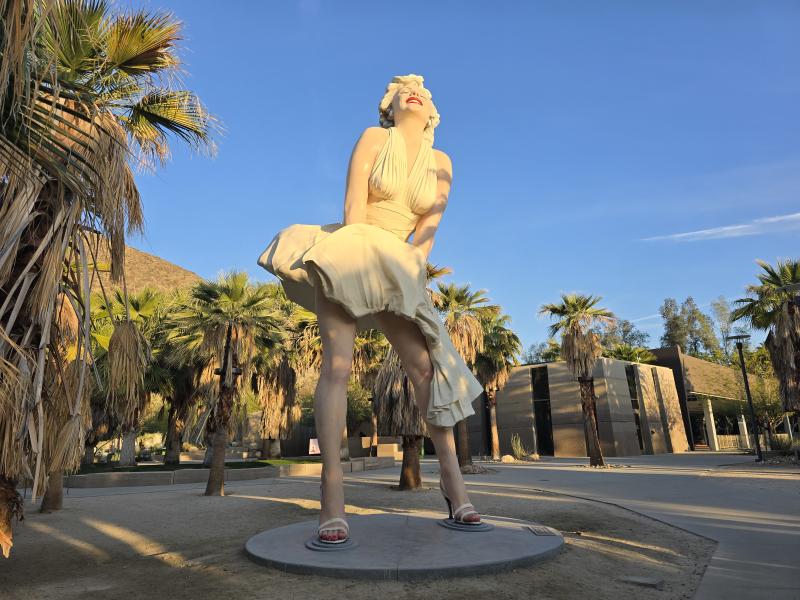 Forever Marilyn Statue in downtown Palm Springs park