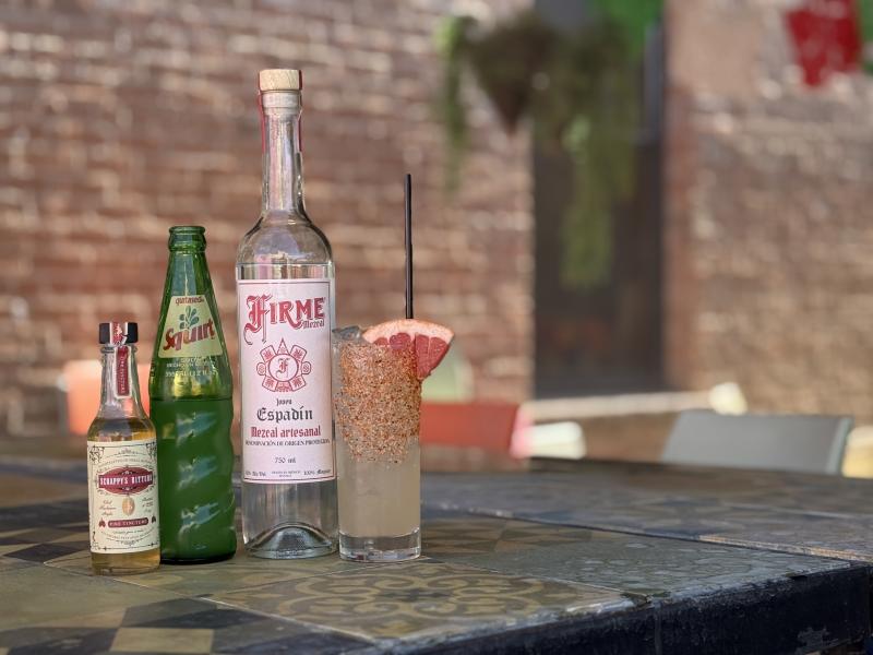 Spicy Mezcal Paloma from BARCOA Agaveria