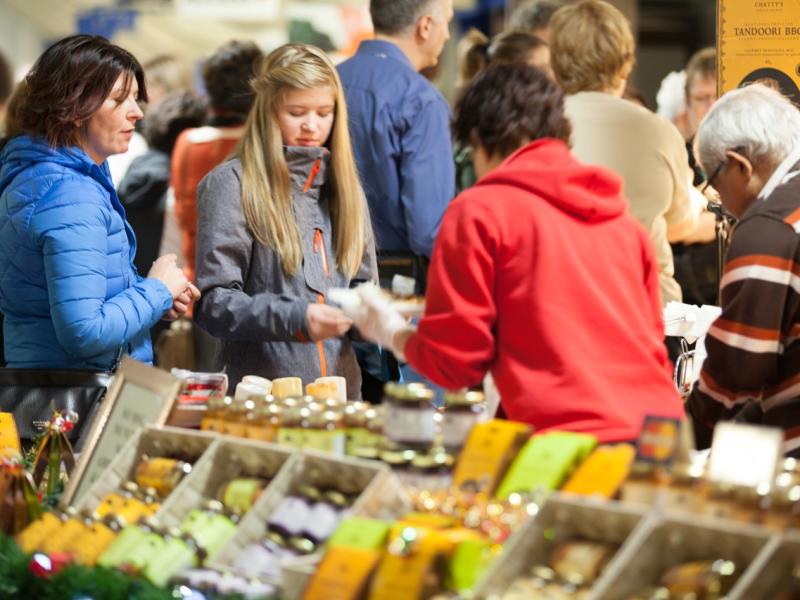 people at craft fair