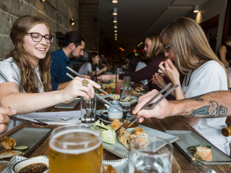 people eating