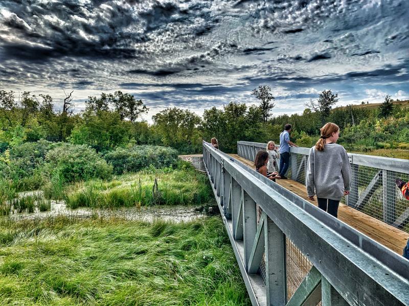 Wanuskewin’s Opimihaw Valley bridge