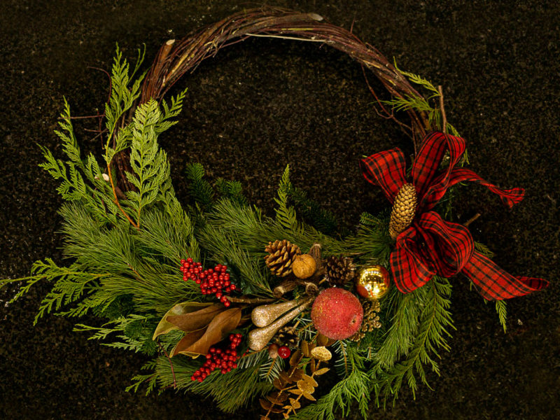 Black Fox Wreath Making