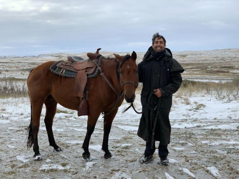 winter horseback riding