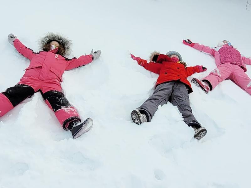 kids in winter
