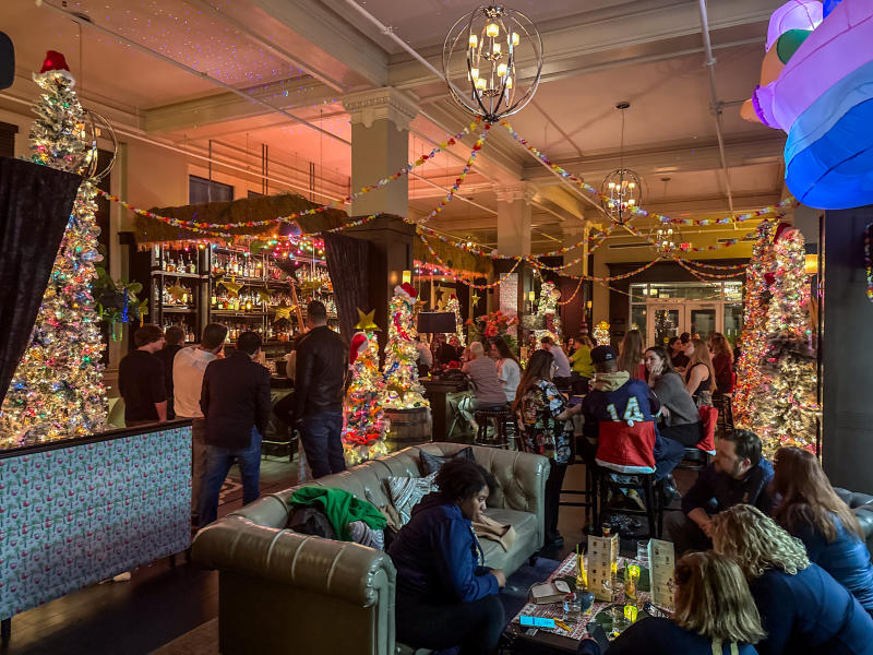 Sippin' Santa The Exchange holiday pop-up bar