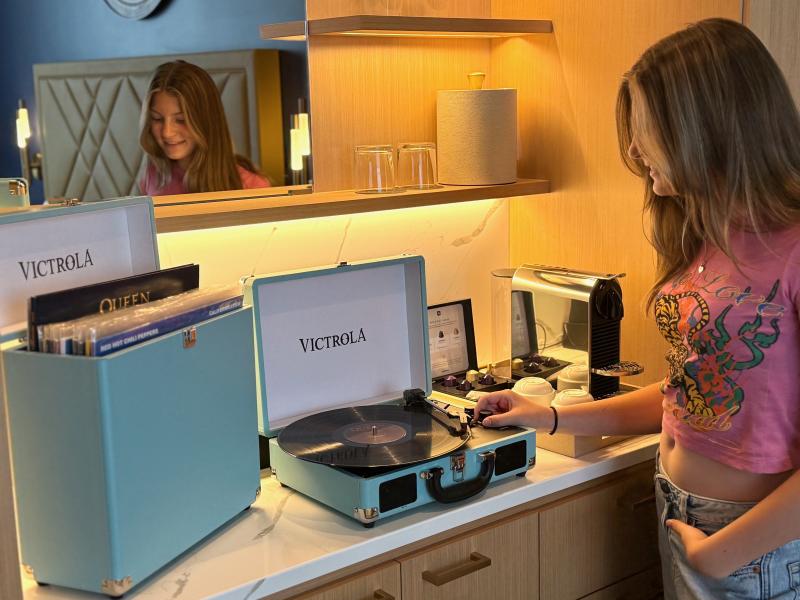 spinning vinyl at the hard rock hotel