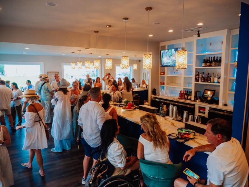 The Hampshire in downtown Covington hosts a lively crowd.