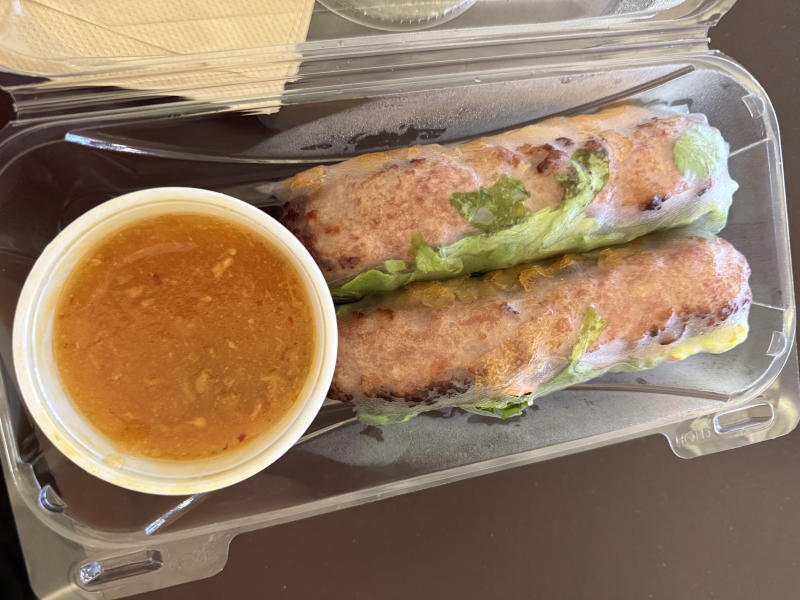 Grilled Pork Spring Rolls