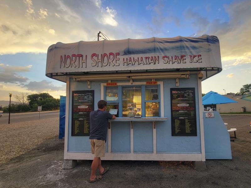 North Shore Hawaiian Shaved Ice front of business