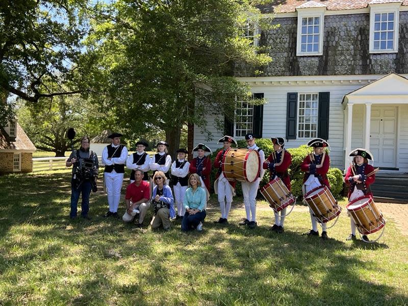 Samantha Brown with the Fife and Drums