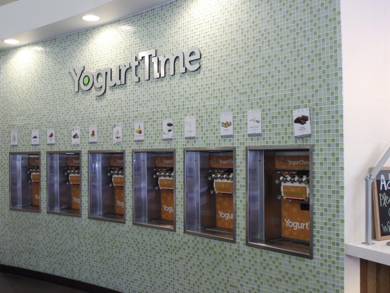 Yogurt Time froyo wall
