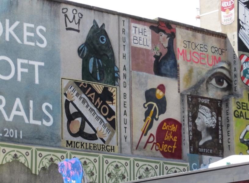Street art murals on Stokes Croft, Bristol - credit Visit Bristol